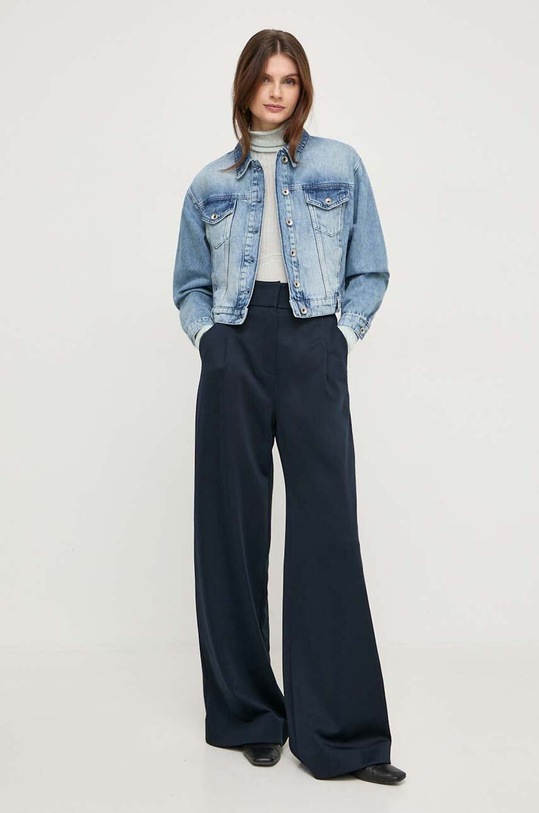 Patrizia Pepe kurtka jeansowa 8O0126.D1WZB niebieski AA00