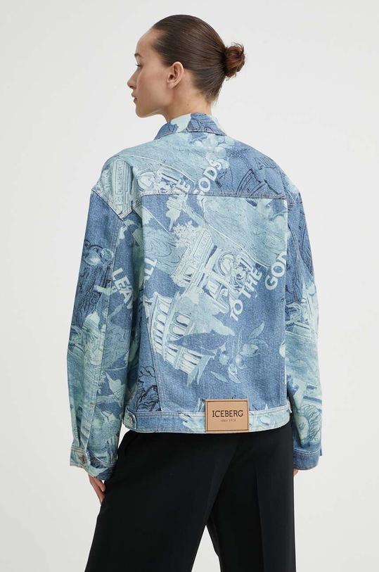 Odzież Iceberg kurtka jeansowa O050.6000 niebieski
