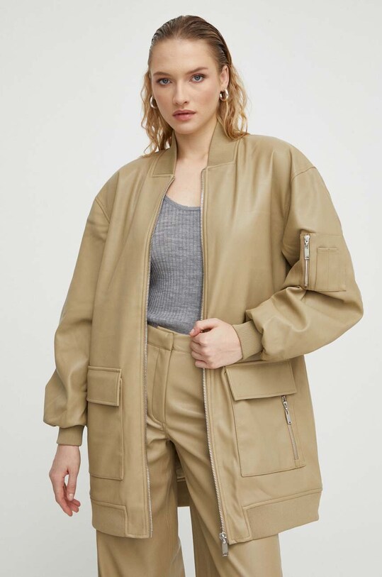 2NDDAY kurtka bomber 2ND Edition Guy TT - Soft PU nieocieplane beżowy 2241116834