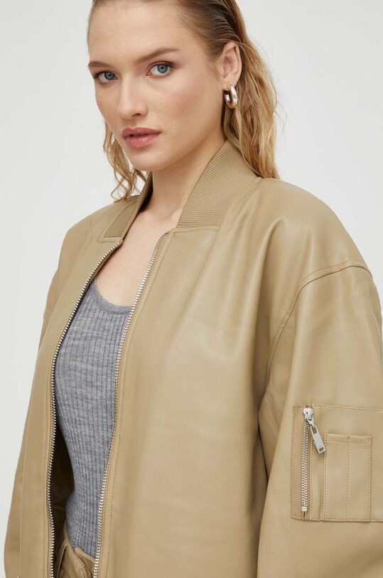 2NDDAY kurtka bomber 2ND Edition Guy TT - Soft PU 2241116834 beżowy
