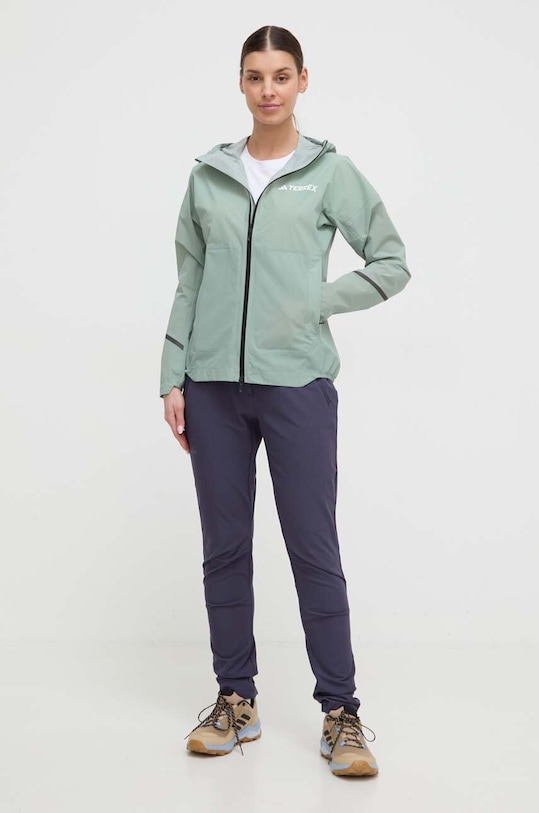 Nepremokavá bunda adidas TERREX Xperior Light IK7830 zelená SS24