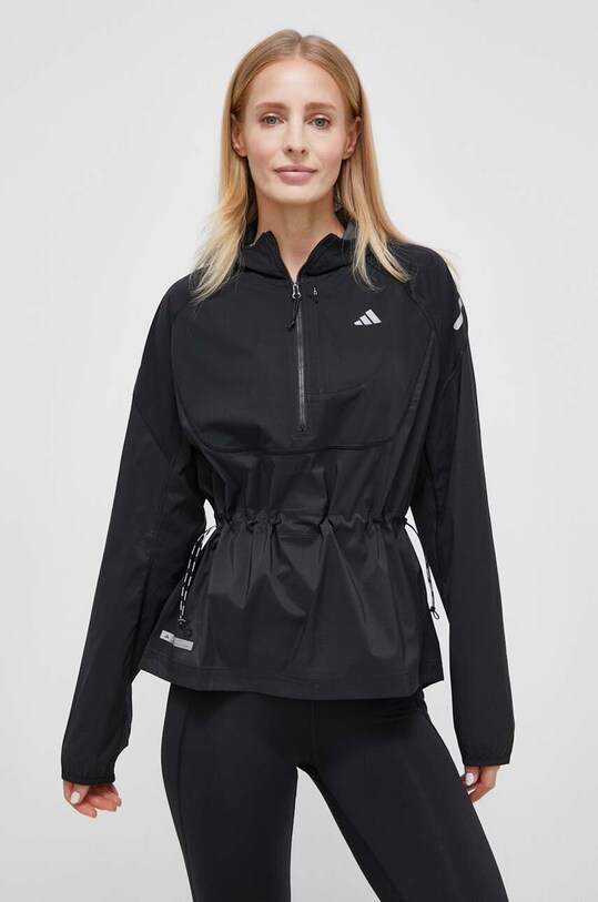 Bežecká bunda adidas Performance Ultimate nezateplené čierna IM1886