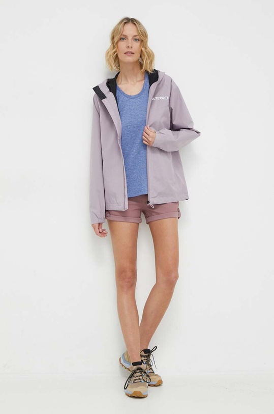 Nepromokavá bunda adidas TERREX Multi IP1485 fialová SS24