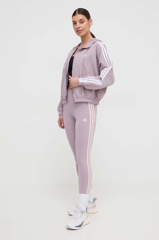 adidas kurtka IS1476 fioletowy SS24