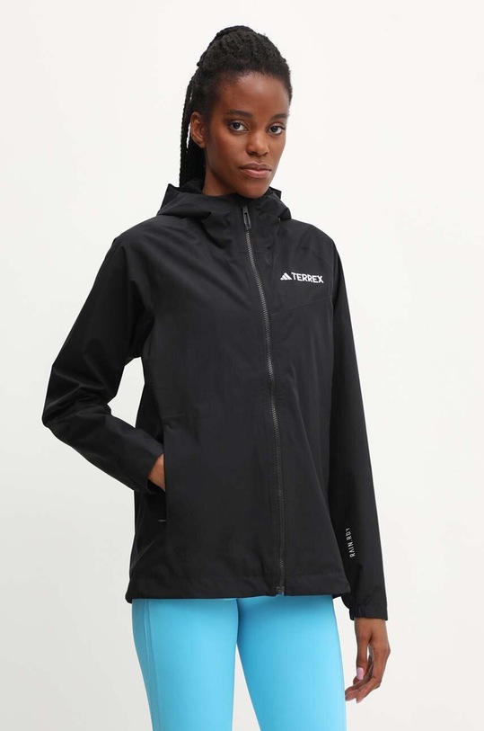 Nepremokavá bunda adidas TERREX Multi nezateplené čierna IV9835