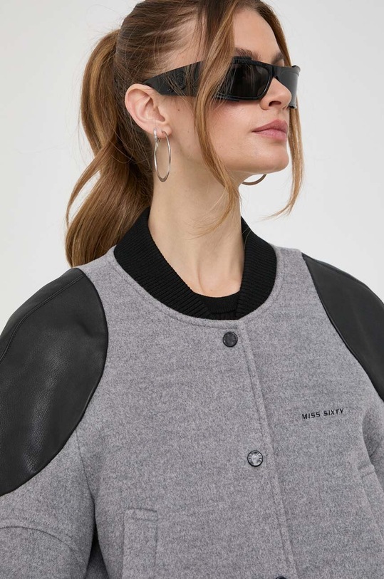 Miss Sixty kurtka bomber wełniana 6T4MJ1120000 szary