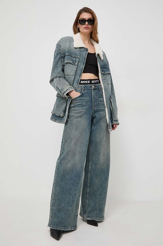 Miss Sixty kurtka jeansowa 6T4WJ1700000 niebieski SS24