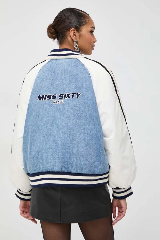 Odzież Miss Sixty kurtka bomber puchowa 6T4YJ0860000 niebieski