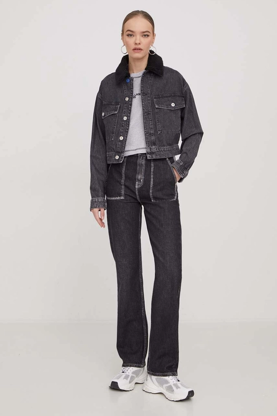 Karl Lagerfeld Jeans geacă din denim 240J1400 gri SS24