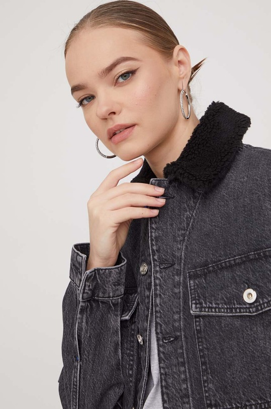 Karl Lagerfeld Jeans geacă din denim gri 240J1400