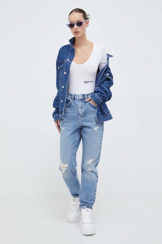Karl Lagerfeld Jeans kurtka jeansowa 240D1404 niebieski SS24