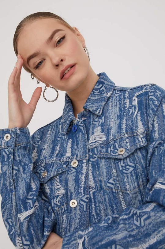 Džínová bunda Karl Lagerfeld Jeans riflovina modrá 240J1402