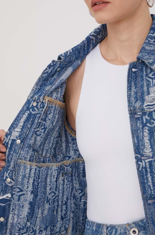 Džínová bunda Karl Lagerfeld Jeans 240J1402 modrá