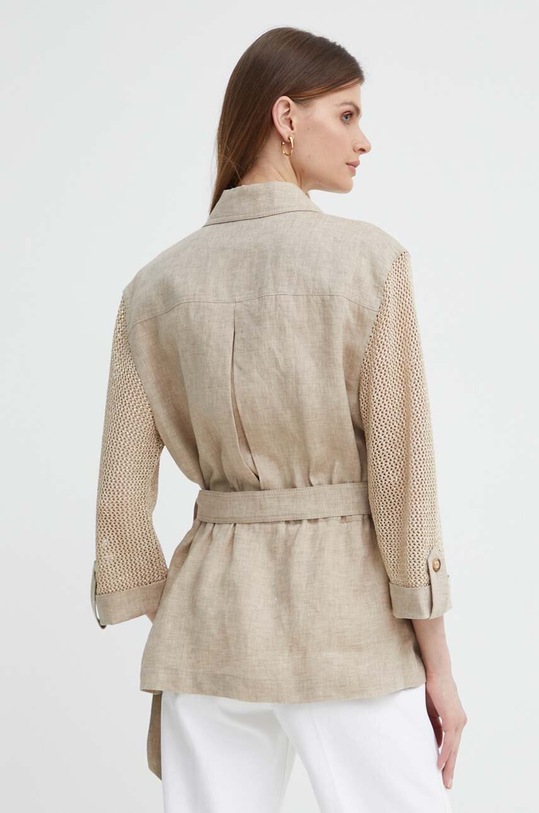 Oblečení Plátěné sako Luisa Spagnoli VELISTA 540731 béžová