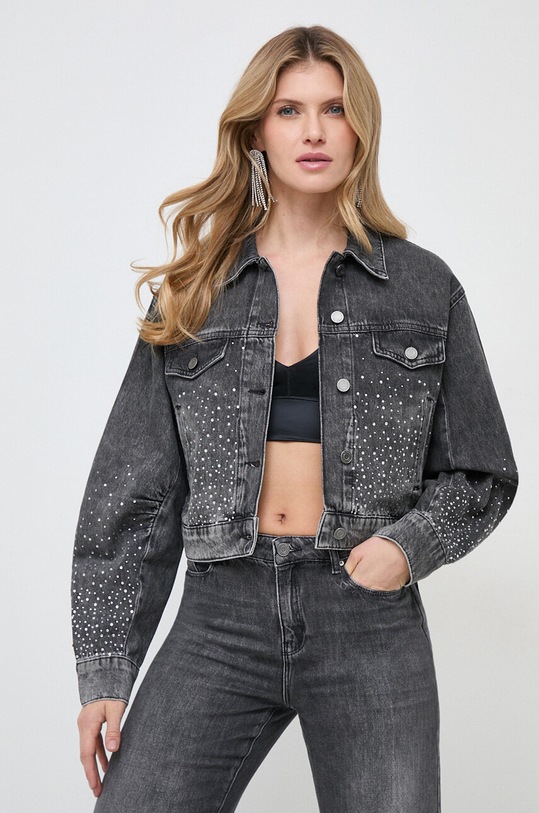 Odzież Karl Lagerfeld kurtka jeansowa 240W1406 szary
