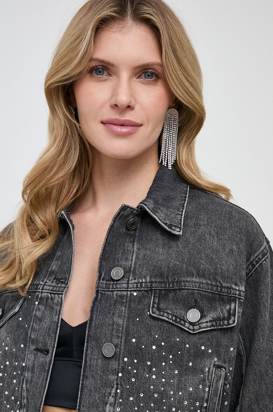 Karl Lagerfeld kurtka jeansowa 240W1406 szary