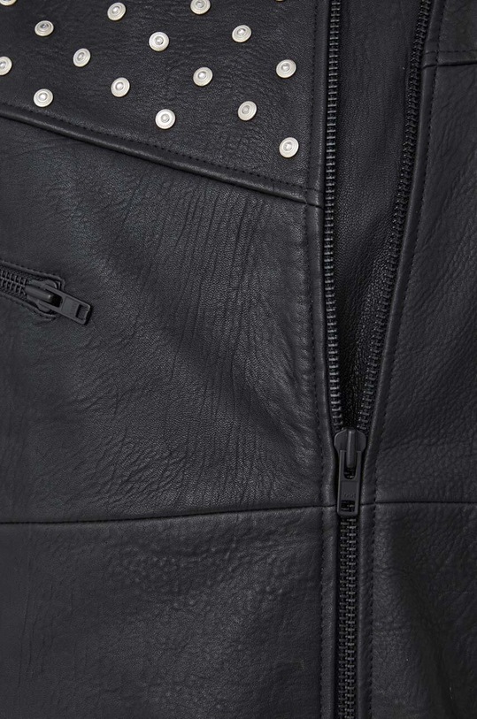 Bruuns Bazaar geaca de piele BBW3840 negru