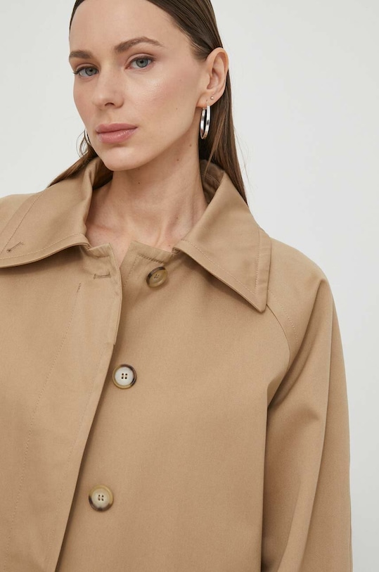 Tiger Of Sweden pamut kabát Eeve barna S69307005