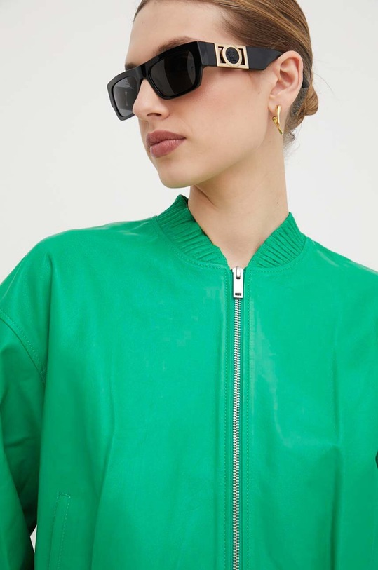 Kožená bomber bunda Custommade Francette 999418856 zelená