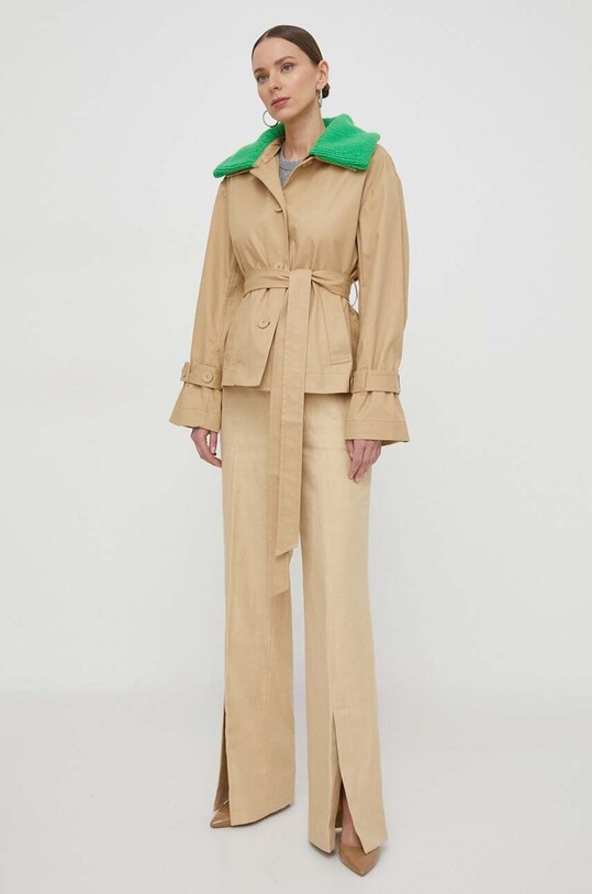 Хлопковая куртка Custommade 999512802 бежевый SS24