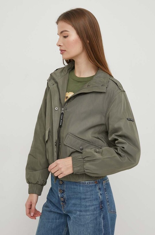 Pepe Jeans geaca cu captuseala verde PL402321