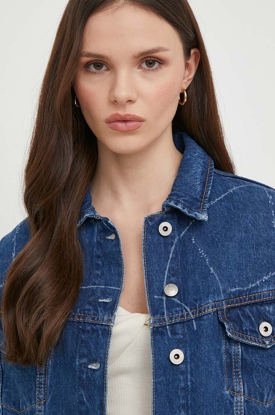 Džínová bunda Pepe Jeans FOXLEY LOGO námořnická modř PL402329