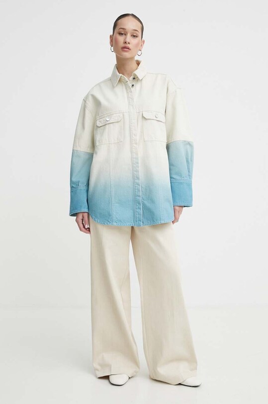 Stine Goya geacă din denim necaptusit bej SG5630