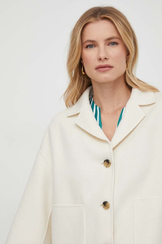 Tommy Hilfiger kurtka wełniana beżowy WW0WW42465