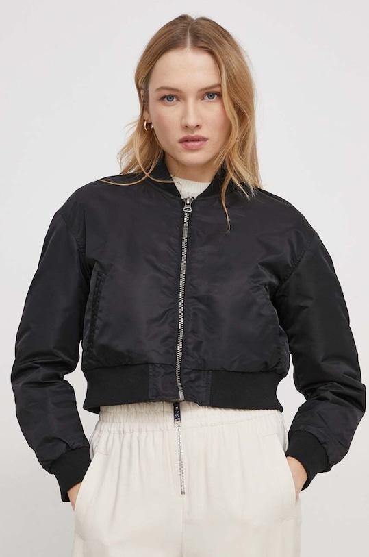 Pepe Jeans geaca bomber cu captuseala negru PL402268