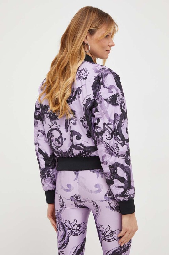 Versace Jeans Couture kurtka bomber dwustronna fioletowy 76HAS408