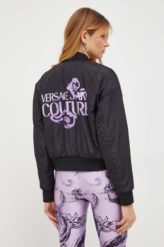 Versace Jeans Couture kurtka bomber dwustronna 76HAS408 fioletowy