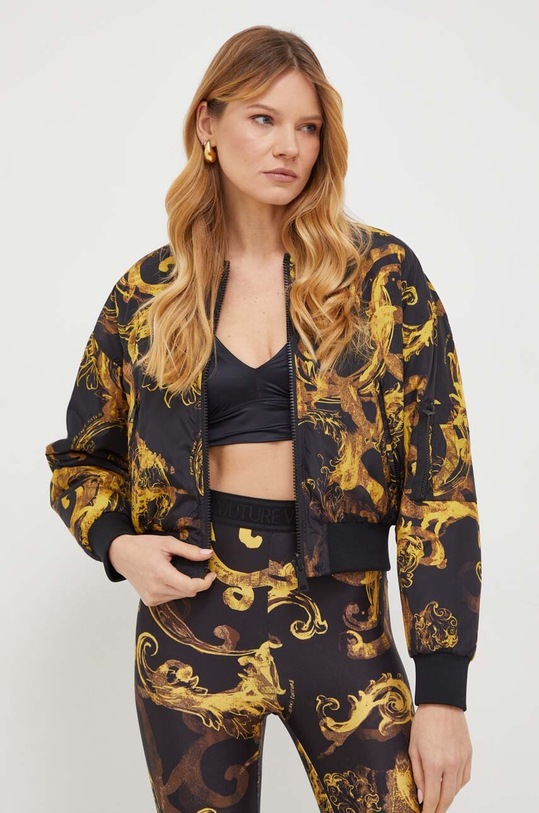Versace Jeans Couture kifordítható bomber dzseki enyhén szigetelt fekete 76HAS408