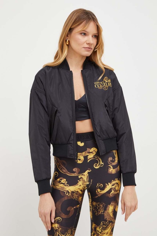 Versace Jeans Couture kifordítható bomber dzseki 76HAS408 fekete SS24