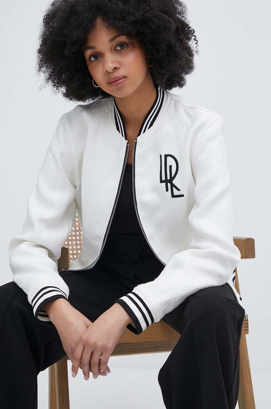 Lauren Ralph Lauren kurtka bomber beżowy 200932818