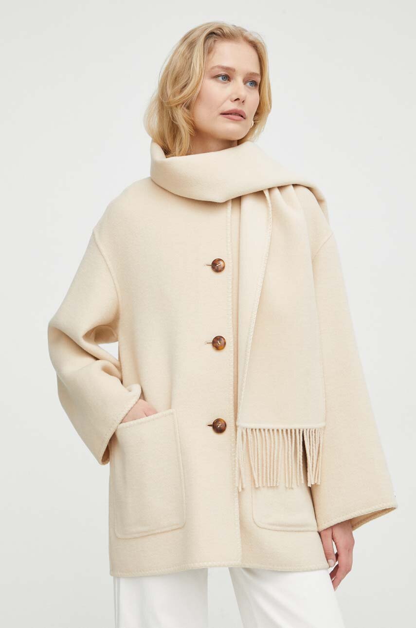 Volnena jakna Marella Oversize bež 2413031011200
