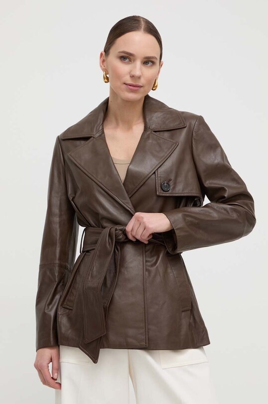 Marella giacca in pelle non isolato marrone 2413441031200