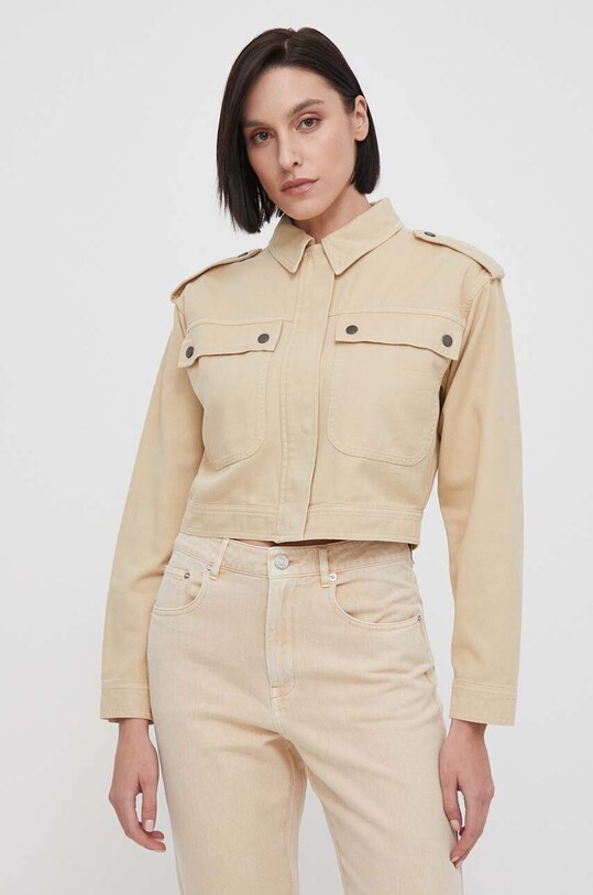 Джинсова куртка Pepe Jeans SAMANTHA джинс бежевий PL402363