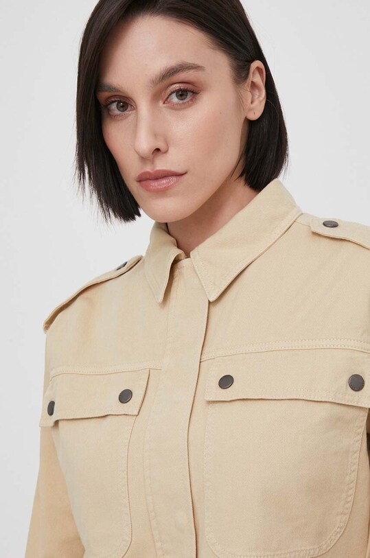 Джинсова куртка Pepe Jeans SAMANTHA бежевий PL402363