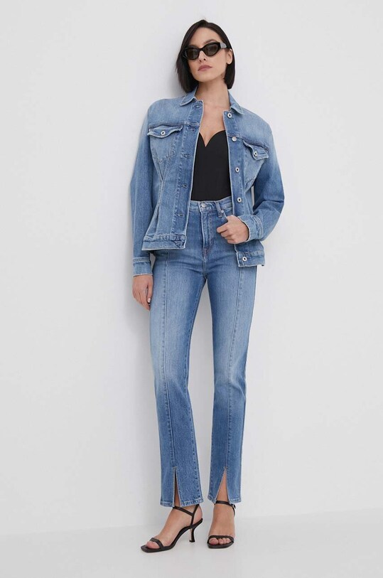 Pepe Jeans geacă din denim PL402381 albastru SS24