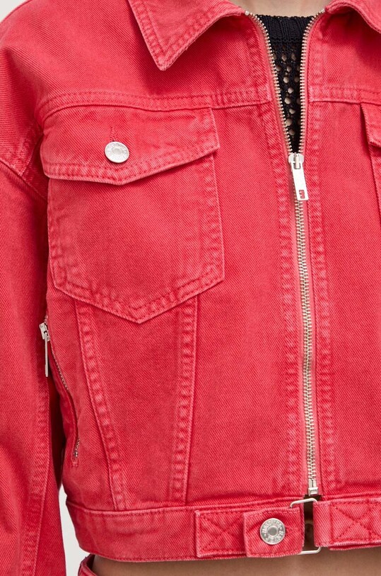 Moschino Jeans geacă din denim 0506.3246 rosu