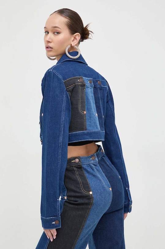 Odzież Moschino Jeans kurtka jeansowa 0501.3239 niebieski