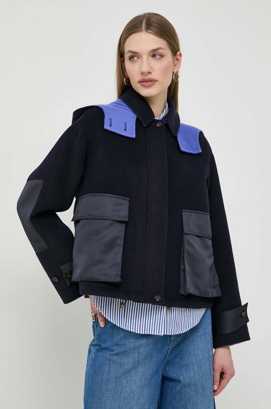 MAX&Co. giacca in lana con blu navy 2416081021200