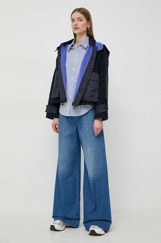 MAX&Co. kurtka wełniana 2416081021200 granatowy SS24