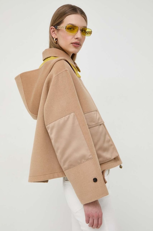 MAX&Co. kurtka wełniana nieocieplane beżowy 2416081021200