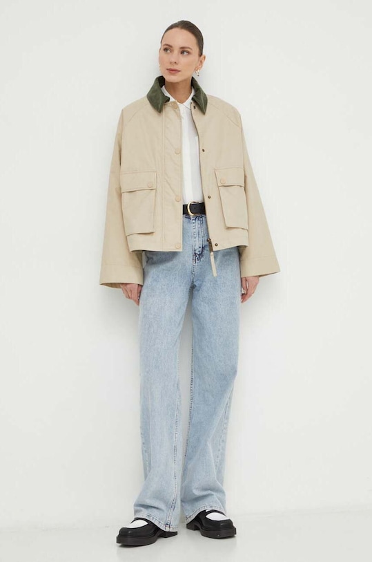 Bunda MAX&Co. bez kapuce béžová 2416081031200