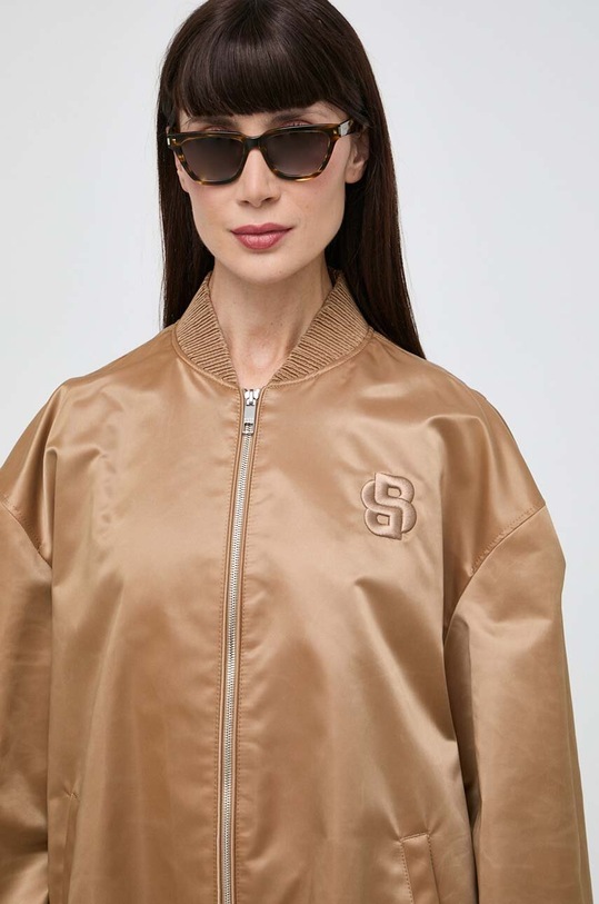 Bomber bunda BOSS bez kapuce béžová 50515886