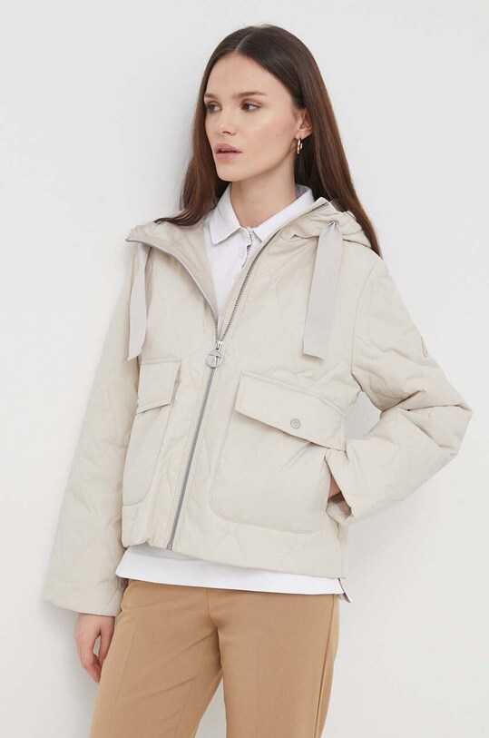 Куртка Barbour з капюшоном бежевий LQU1722
