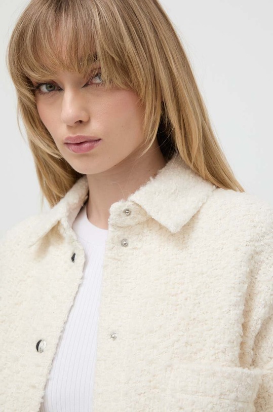 IRO kurtka koszulowa z domieszką wełny beżowy WP100OLYMPIE