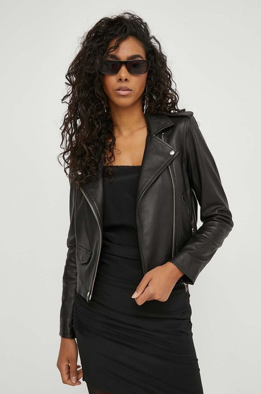 IRO geaca ramones de piele negru WF09ASHVILLE