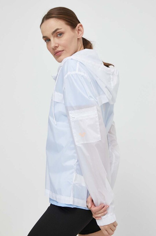 Roxy jachetă de alergare Pure Pursuit alb ERJJK03590